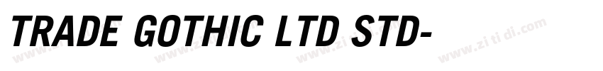 TRADE GOTHIC LTD STD字体转换